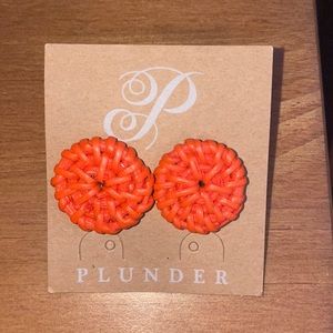 NWT - Plunder Post Coral Earrings